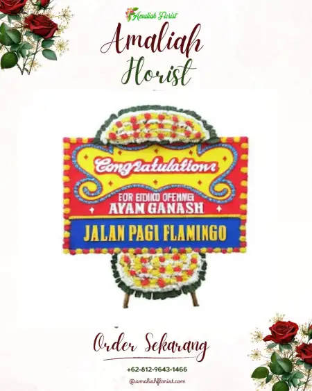 Sewa Papan Bunga Jurumudi Baru